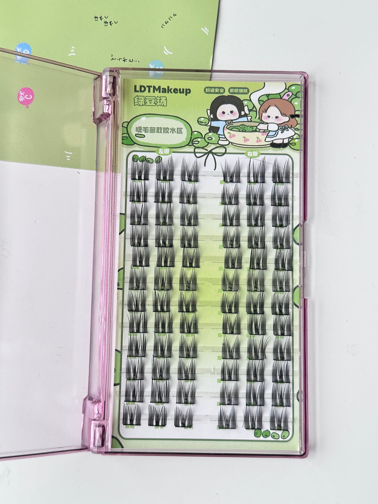 72PCs Cat Ear Lashes(natural)