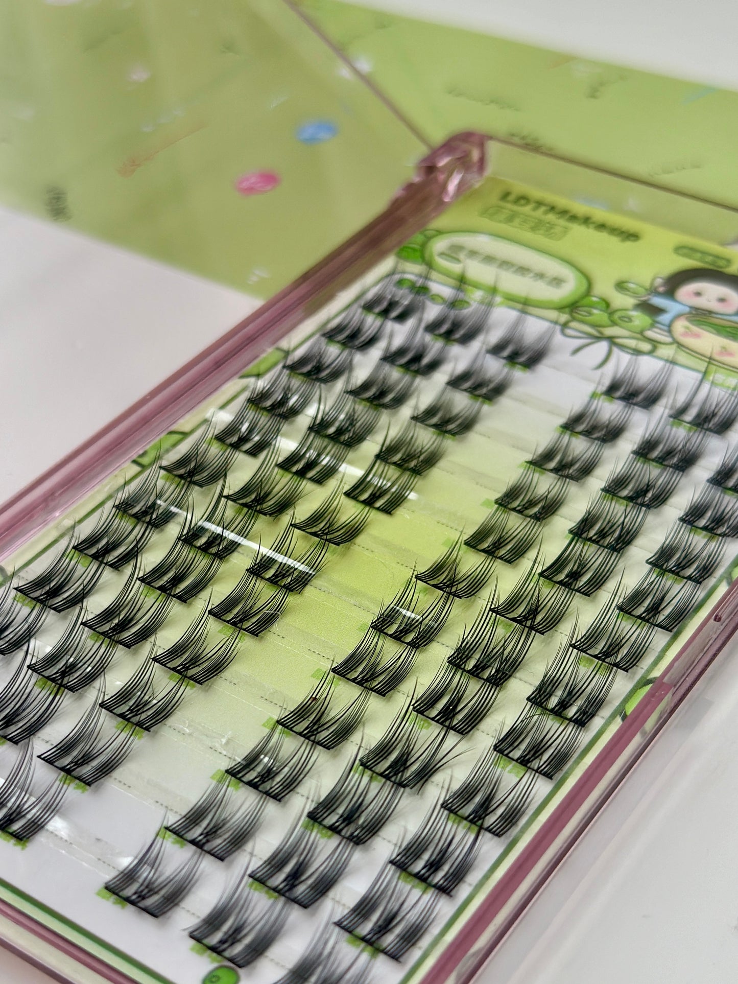 72PCs Cat Ear Lashes(natural)