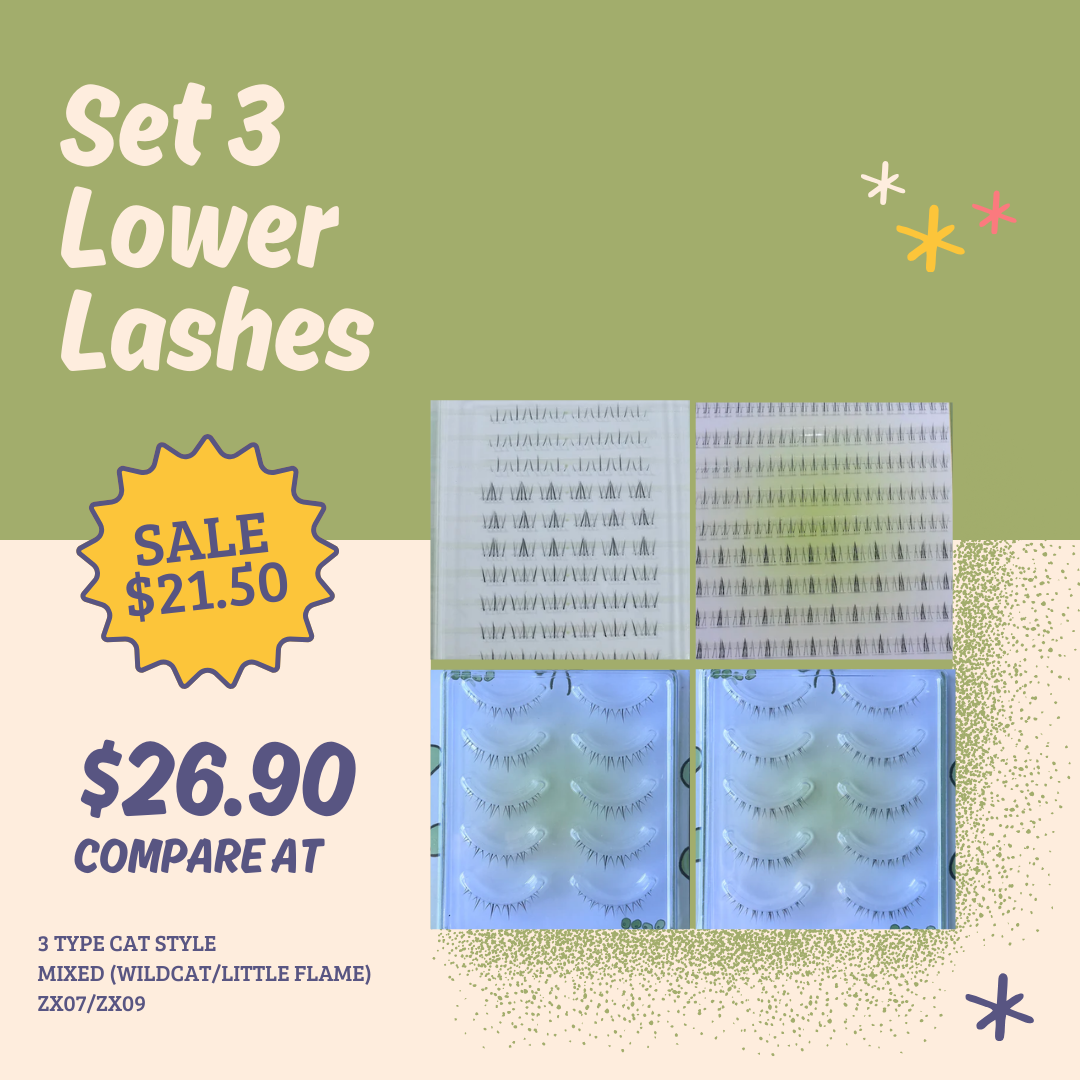 Set 3 Lower Lashes